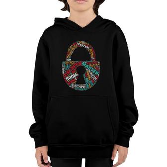 Escape Room Master Puzzle Game Escaping Crew Team Youth Hoodie | Mazezy