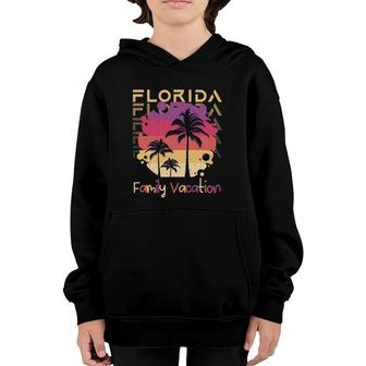 Family Florida Vacation 2021 Trip Matching Funny Youth Hoodie | Mazezy