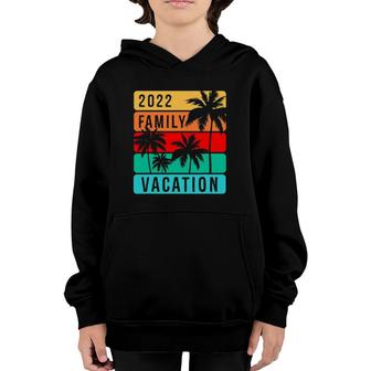 Family Vacation 2022 Beach Vintage Retro Youth Hoodie | Mazezy