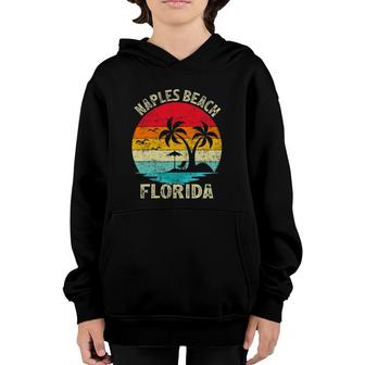 Family Vacation Vintage Retro Florida Naples Beach Youth Hoodie | Mazezy