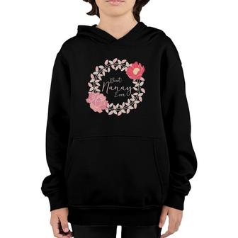 Filipina Mother Gif Nanay Tropical Flower Youth Hoodie | Mazezy