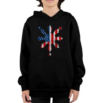Filipino Pinoy Pride American Flag Philippines 4Th Of July Youth Hoodie | Mazezy