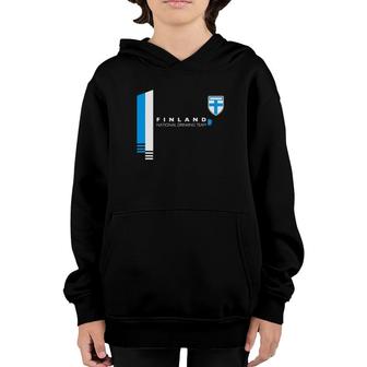 Finland National Drinking Team Finnish Pride Youth Hoodie | Mazezy
