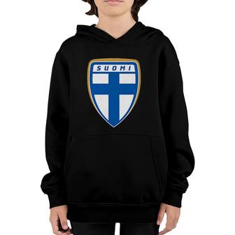 Finland Soccer Jersey 2020 2021 Euros Suomi Football Team Youth Hoodie | Mazezy