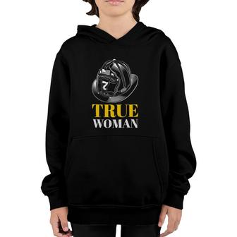 Firefighter Woman Wife Girlfriend Mother Youth Hoodie | Mazezy