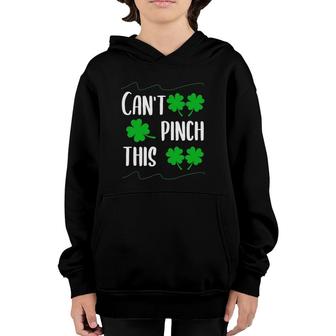 Four Leaf Clover St Patrick's Day Paddys Can't Pinch This Youth Hoodie | Mazezy