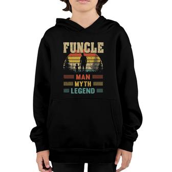 Funcle The Man The Myth The Legend Uncle Gift Youth Hoodie | Mazezy
