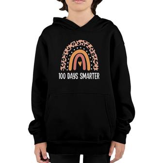Funny 100 Days Smarter Happy 100Th Day Of School Gifts Youth Hoodie | Mazezy