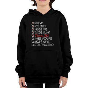 Funny 20Th Birthday Gift 20 Years Old 2001 Made In 2001 Ver2 Youth Hoodie | Mazezy