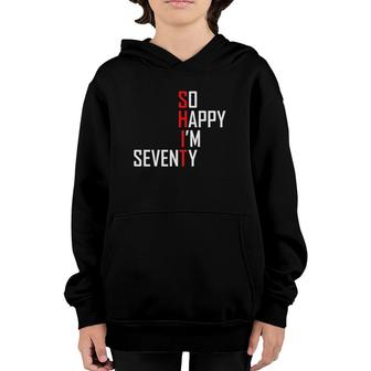 Funny 70Th Birthday Gift 1951 Hilarious 70 Years Old Youth Hoodie | Mazezy