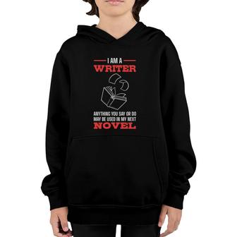 Funny Author I'm A Writer Youth Hoodie | Mazezy