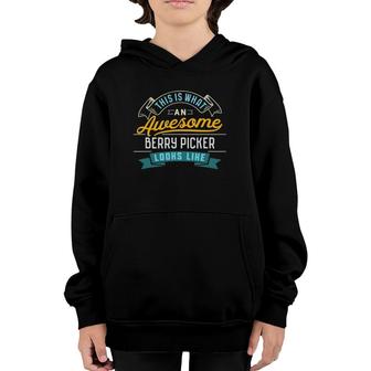Funny Berry Picker Awesome Job Occupation Graduation Youth Hoodie | Mazezy