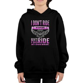 Funny Biker Chick Gift Youth Hoodie | Mazezy