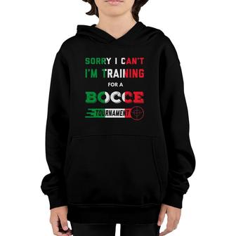 Funny Bocce Ball Lawn Bowling Tournament Youth Hoodie | Mazezy