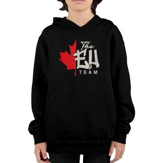 Funny Canadian Canada Gif The Eh Team Youth Hoodie | Mazezy CA