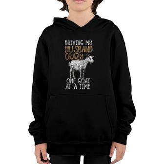 Funny Crazy Goat Lady Gift For Women Farm Animal Lover Youth Hoodie | Mazezy