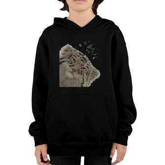 Funny Curious Manul Cat Cat Lover Youth Hoodie | Mazezy