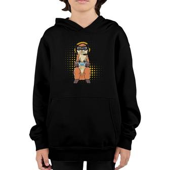 Funny Gamer Meerkat Video Game Youth Hoodie | Mazezy