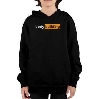 Funny Gym Bodybuilding Sports Gift Powerlifting Youth Hoodie | Mazezy