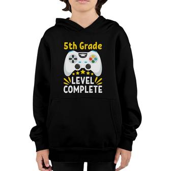 Funny I 5Th Grade Level Complete I 2021 Graduation I Gaming Youth Hoodie | Mazezy