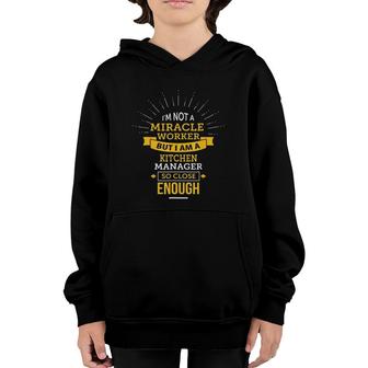 Funny Kitchen Manager Gift Youth Hoodie | Mazezy