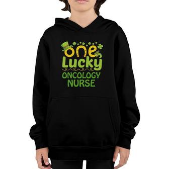 Funny Lucky Oncology Nurse St Patrick's Day Gift Youth Hoodie | Mazezy