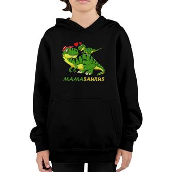 Funny Mamasaurus Rex Dinosaurrex Mom Kids Mother's Day Youth Hoodie | Mazezy