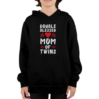 Funny Mom Of Twins Mother Of Twins Youth Hoodie | Mazezy