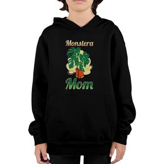 Funny Monstera Deliciosa Mom - Plant Monstera Youth Hoodie | Mazezy