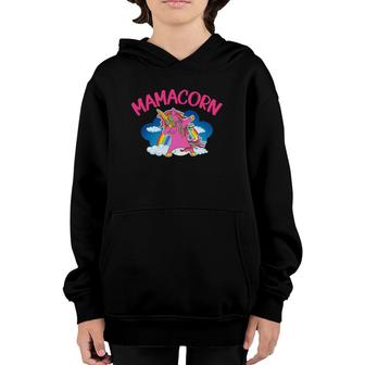 Funny Mother's Daymama Unicorn Design For Moms Youth Hoodie | Mazezy