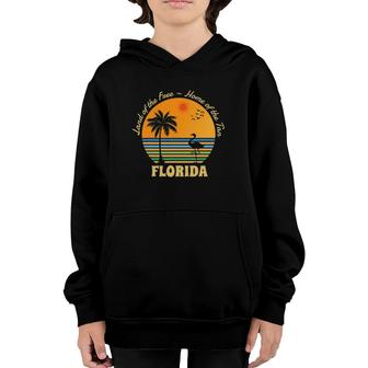 Funny Patriotic Florida Lovers Land Of The Free - Florida Youth Hoodie | Mazezy