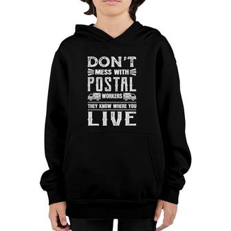Funny Postal Carrier Post Office Mailman Rural Mailman Youth Hoodie | Mazezy