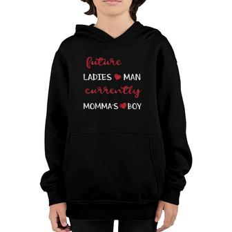 Future Ladies Man Current Mama's Boy Funny Youth Hoodie | Mazezy