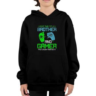 Gamer Boys Kids Gift Idea Video Games Lover Brother Gaming Youth Hoodie - Seseable