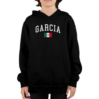 Garcia Mexico Flag Last Name Gift Tee Youth Hoodie | Mazezy