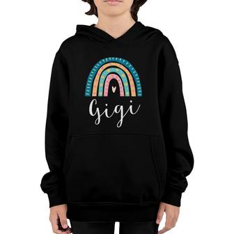 Gigi Rainbow Gifts For Grandma Family Matching Birthday Youth Hoodie | Mazezy