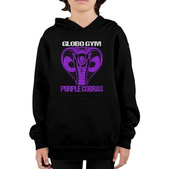 Globos Gyms Purples Cobrases Dodgeball Funny Gym Youth Hoodie | Mazezy