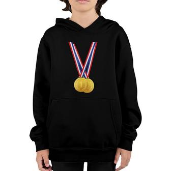 Gold Medals - Funny For Winners And Champions Youth Hoodie | Mazezy