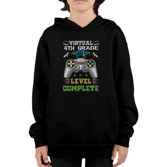 Graduation Virtual 4Th Grade Level Complete Gamer 2021 Youth Hoodie | Mazezy