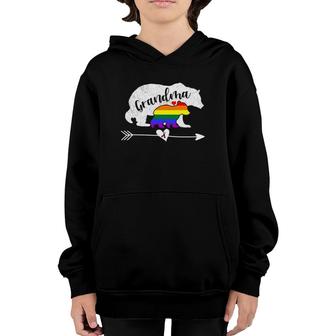 Grandma Bear Lgbt Rainbow Pride Gay Lesbian Mama Gift Youth Hoodie | Mazezy
