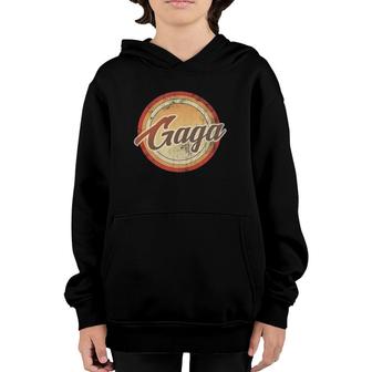 Graphic 365 Gaga Vintage Mothers Day Funny Grandma Gift Youth Hoodie | Mazezy