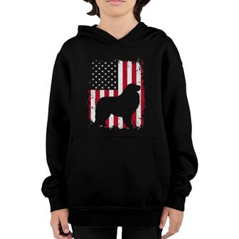 Great Pyrenees 4Th Of July American Usa Flag Dog Gift Youth Hoodie | Mazezy