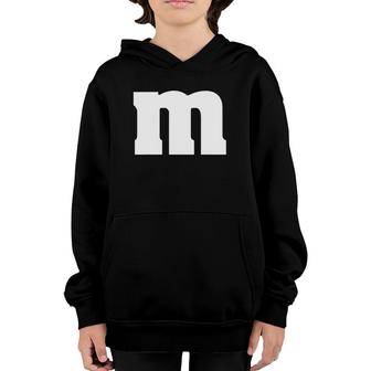 Group Costume Letter M Groups Carnival Fancy Dress Mm Brown Youth Hoodie | Mazezy