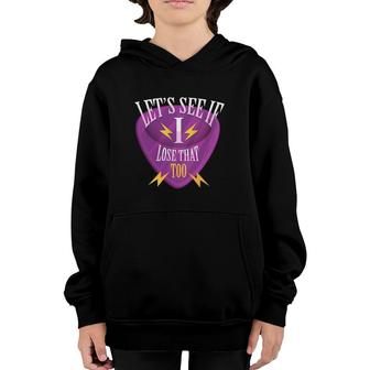 Guitar Pick Musical Instrument Music Lover Youth Hoodie | Mazezy