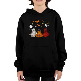 Halloween Sloth Lovers Mummy Witch Demon Costumes Youth Hoodie | Mazezy
