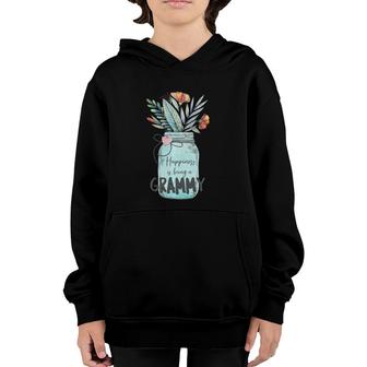 Happiness Is Being A Grammy - Mothers Day Gift Youth Hoodie | Mazezy