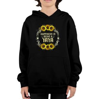 Happiness Is Being A Yaya Costume Mothers Day Gift Youth Hoodie | Mazezy