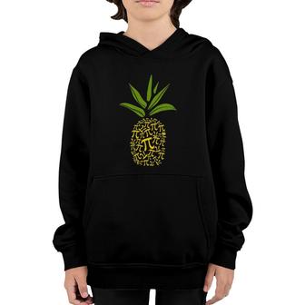 Happy Pie Day Cute Pi Pineapple 314 Funny Stem Math Youth Hoodie | Mazezy
