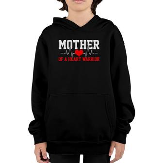 Heart Awareness Heartbeat Warriormother Gift Youth Hoodie | Mazezy