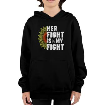 Her Fight Is My Fight Rare Disease - Rare Disease Day 2022 Premium Youth Hoodie | Mazezy DE